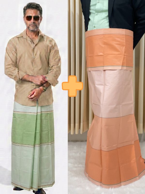 রয়েল কালচার লুংগি জোড়া ২ পিস কোড (1635+1509)